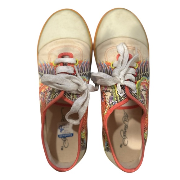 VTG Ed Hardy rubber toe Sneakers size women’s 8 y2k - Picture 3 of 7